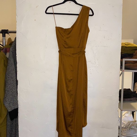 NWT Baltic Born Celia One Shoulder Midi Dress - Picture 8 of 9